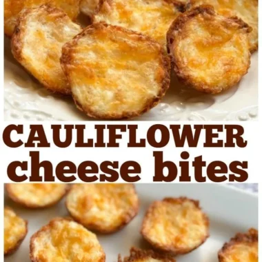 Delicious homemade cauliflower bites served as a healthy snack
