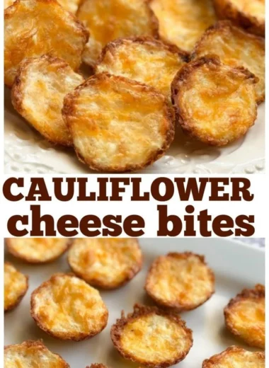 Delicious homemade cauliflower bites served as a healthy snack