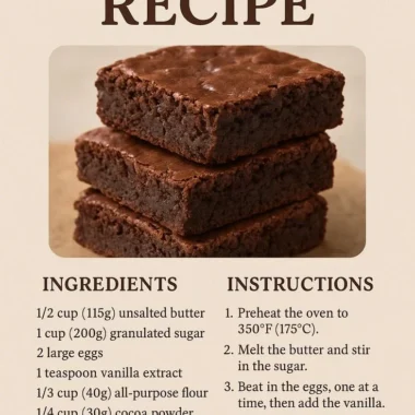 Freshly baked homemade brownies in a baking dish