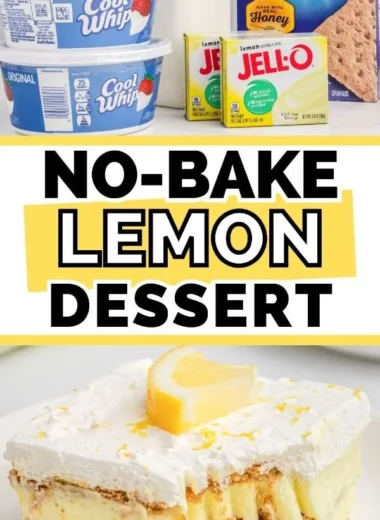 Delicious no-bake lemon icebox cake with citrus flavor and creamy texture