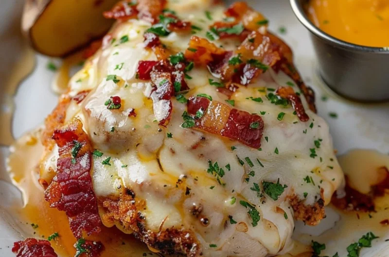 Alice Springs Chicken dish inspired by Outback Steakhouse copycat recipe.
