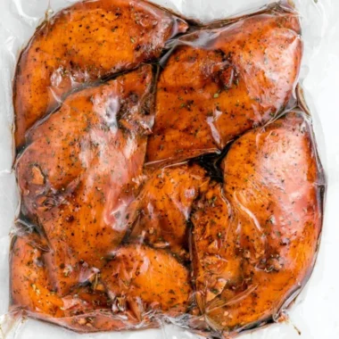 Balsamic chicken marinated in a tangy balsamic sauce and herbs