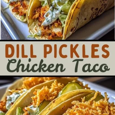 Delicious Dill Pickle Ranch Smash Chicken Tacos for a unique flavor experience
