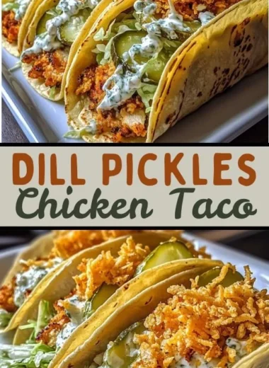 Delicious Dill Pickle Ranch Smash Chicken Tacos for a unique flavor experience