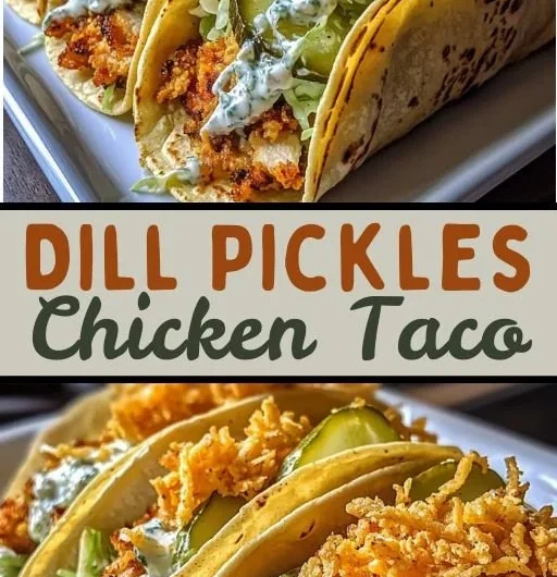 Delicious Dill Pickle Ranch Smash Chicken Tacos for a unique flavor experience