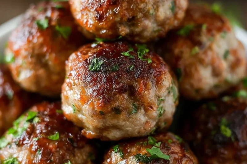 Delicious homemade meatballs served with a savory sauce