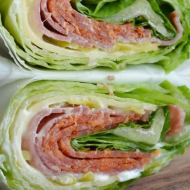 Delicious Italian lettuce wraps filled with savory ingredients and fresh herbs.