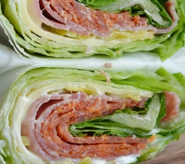 Delicious Italian lettuce wraps filled with savory ingredients and fresh herbs.