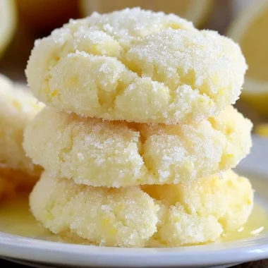 Delicious lemon cake cookies made from cake mix, garnished and ready to enjoy.