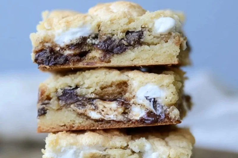 Delicious Mud Hen Bars served on a plate, showcasing their rich and gooey texture.