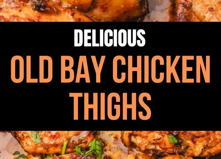 Deliciously seasoned Old Bay Chicken Thighs served on a plate.