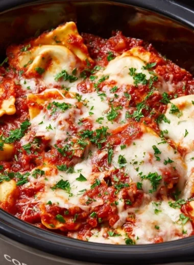 A variety of slow cooker dump dinners ready to serve for family meals.